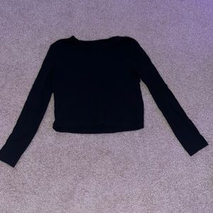 black cropped longsleeve from target!